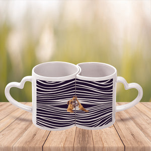 Couple of Heart-Shaped Mug